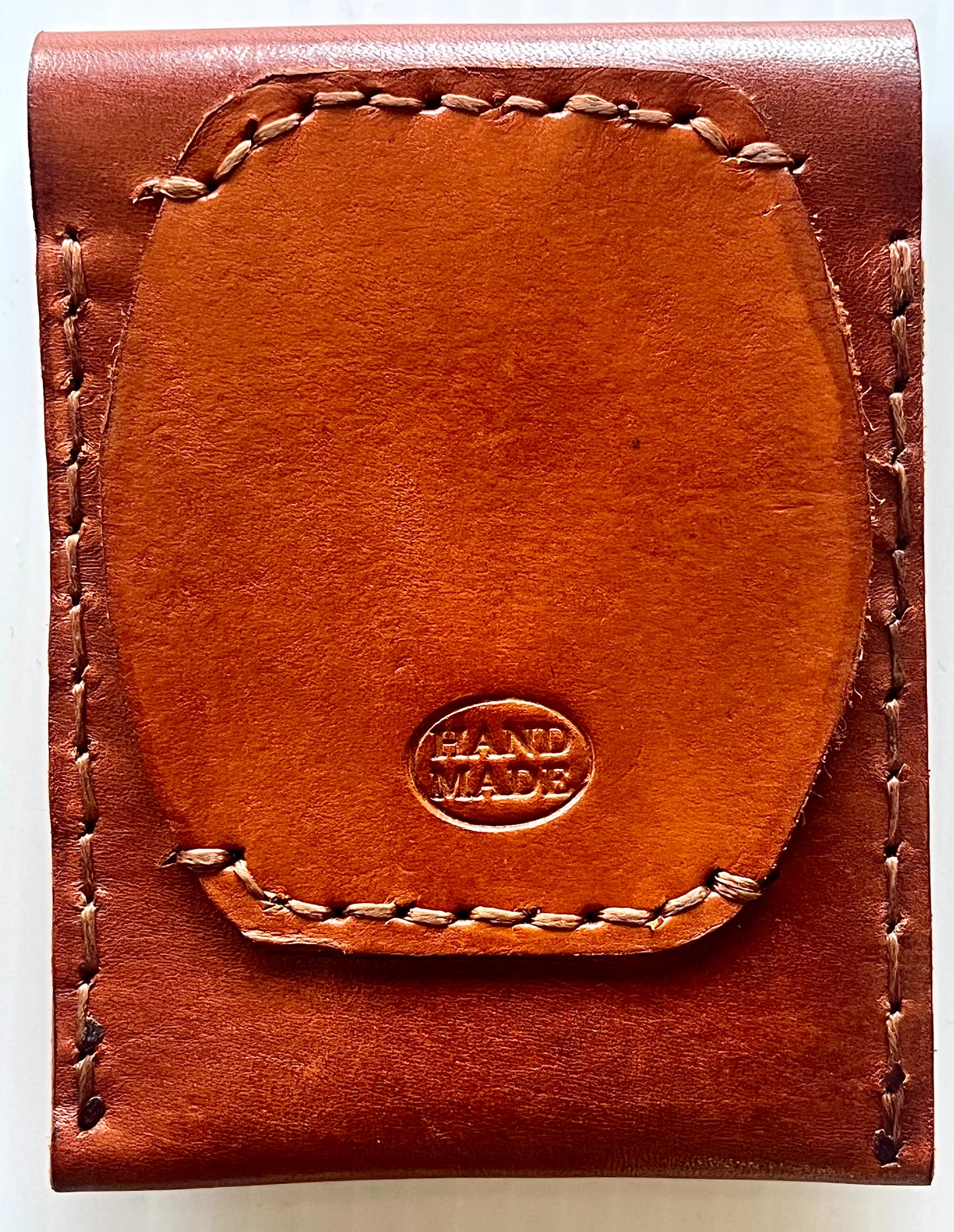 Snap-Closure Leather Pouch – Dark Brown, English Bridle & Black (Clearance)