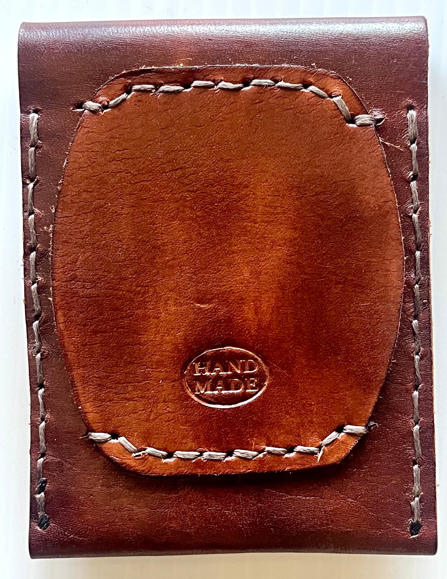 Snap-Closure Leather Pouch – Dark Brown, English Bridle & Black (Clearance)