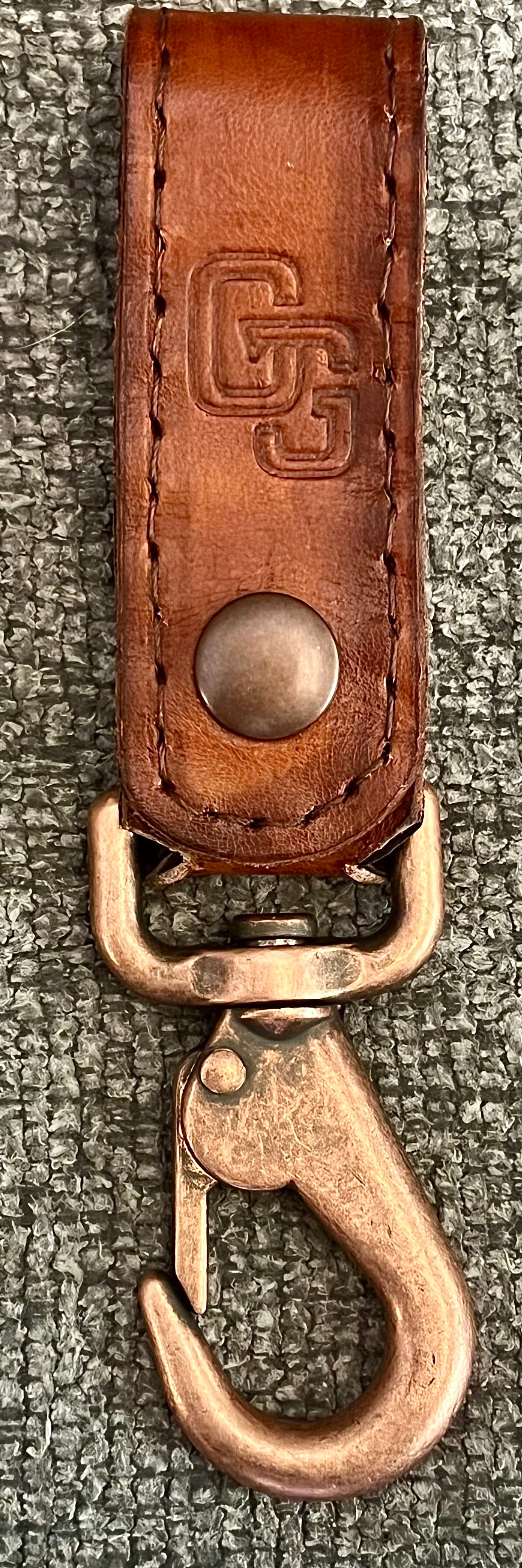 The Latchkey - Leather Hook Keychain | Grit & Gloss Co.