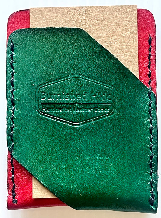 3-Pocket Leather Card Holder – Variety Styles (Clearance