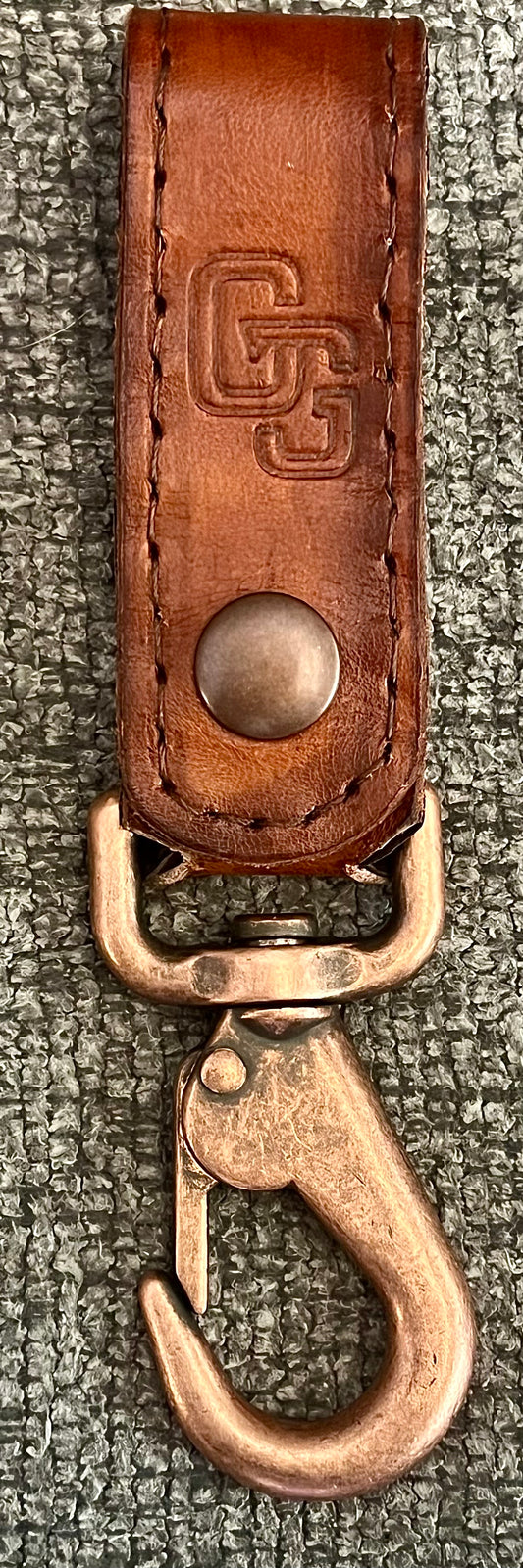 The Latchkey - Leather Hook Keychain | Grit & Gloss Co.